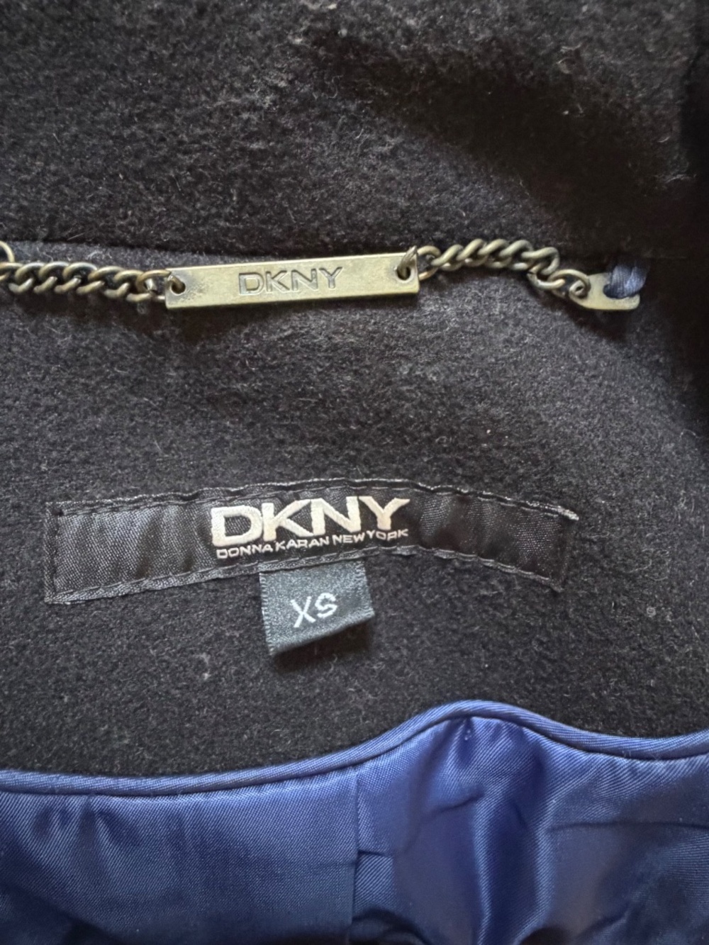 DKNY Women’s ruffles trims coat - Picture 4 of 9